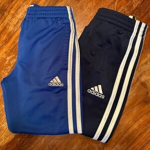 Adidas Kids Blue and Navy Joggers